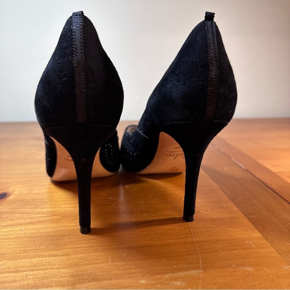 Boden Black Leather Heels - Picture 5 of 10